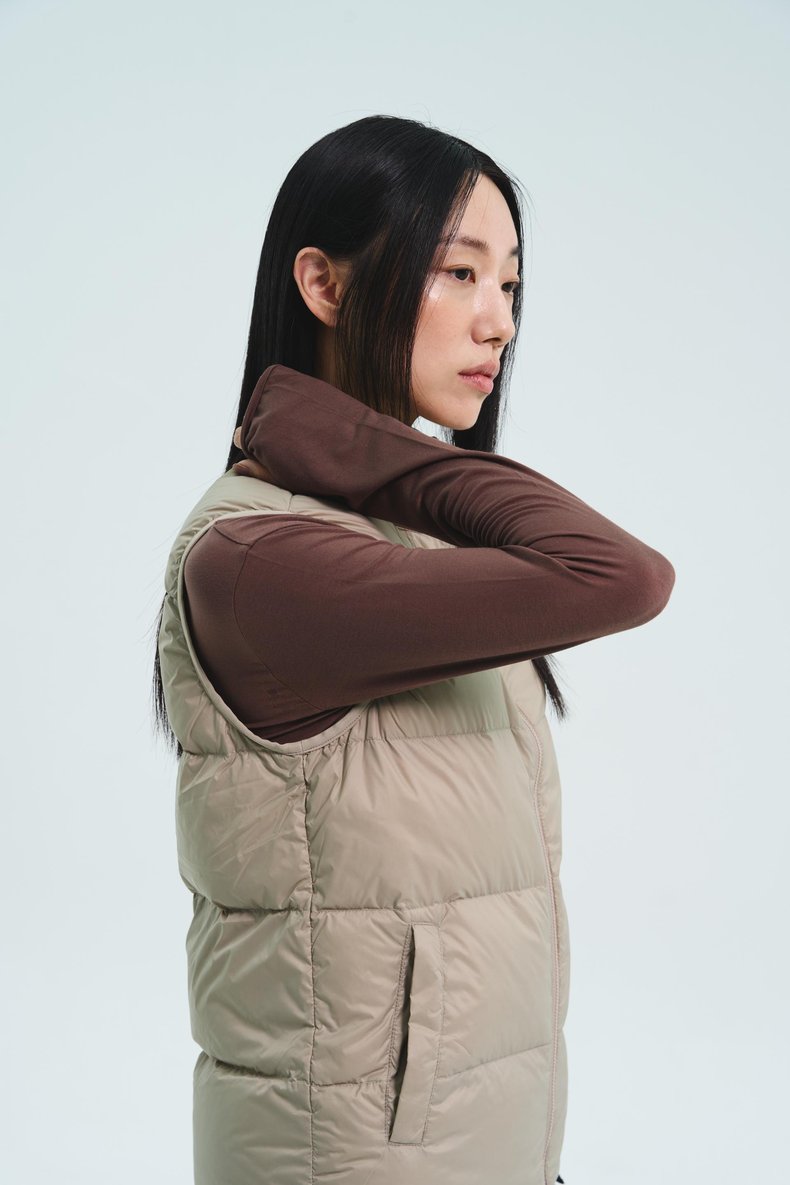 도스 덕다운 경량 패딩 조끼 공용