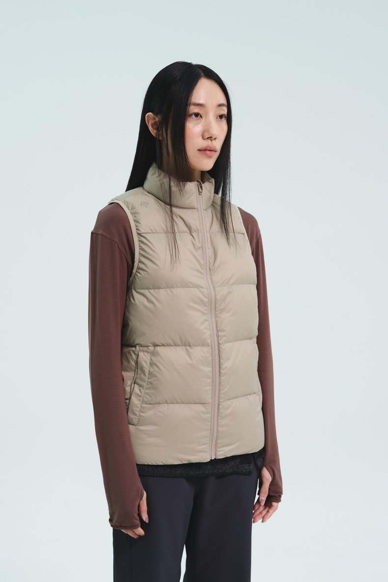 도스 덕다운 경량 패딩 조끼 공용
