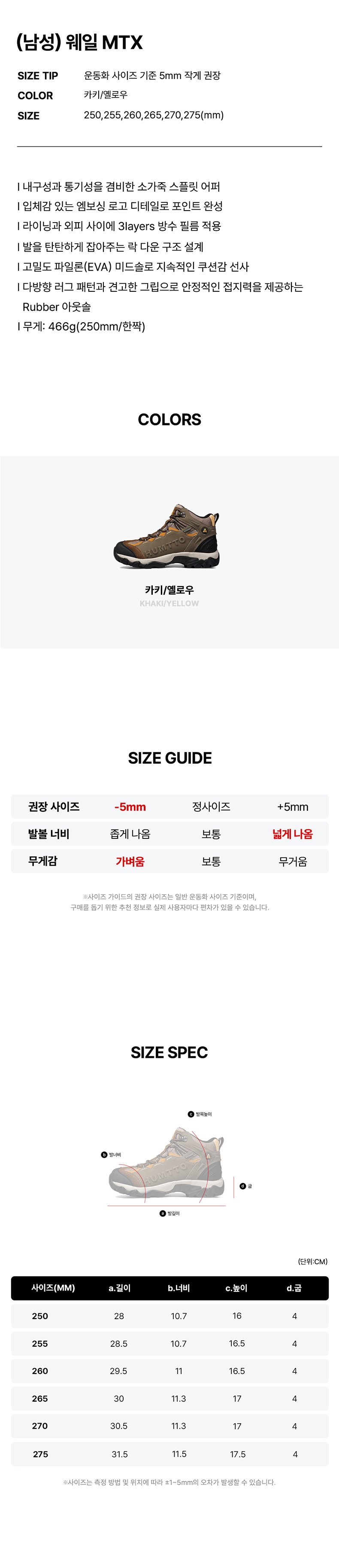 웨일 미드 MTX 남성