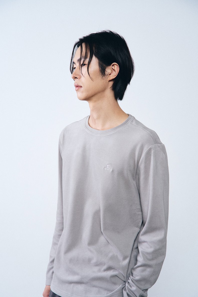 플러피 텐셀 기모 티셔츠 남성