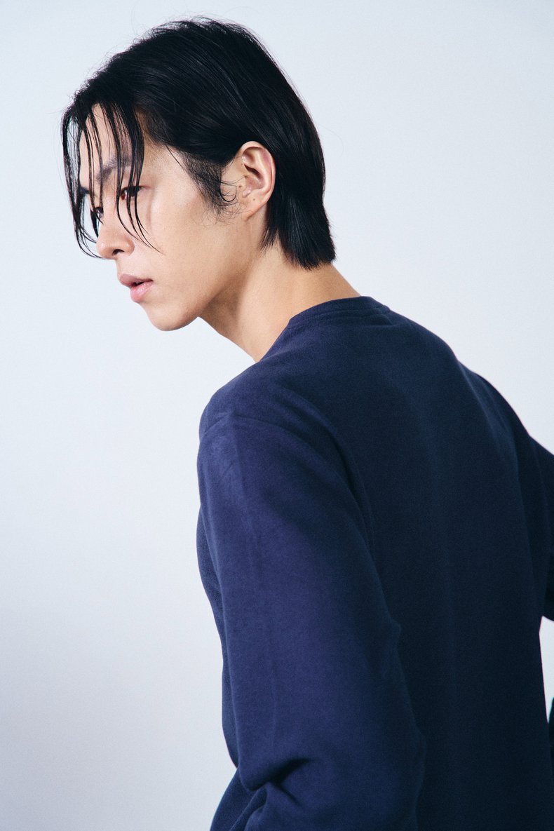 플러피 텐셀 기모 티셔츠 남성