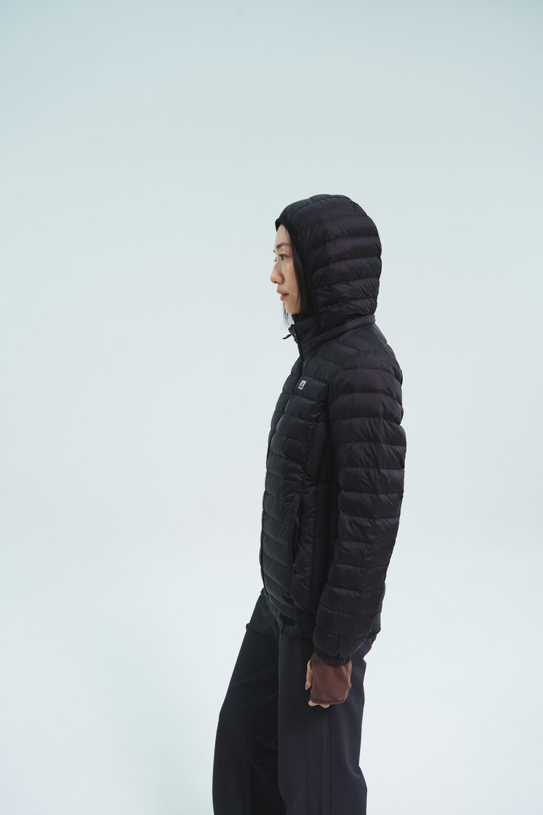 하스 후디드 덕다운 경량 패딩 여성